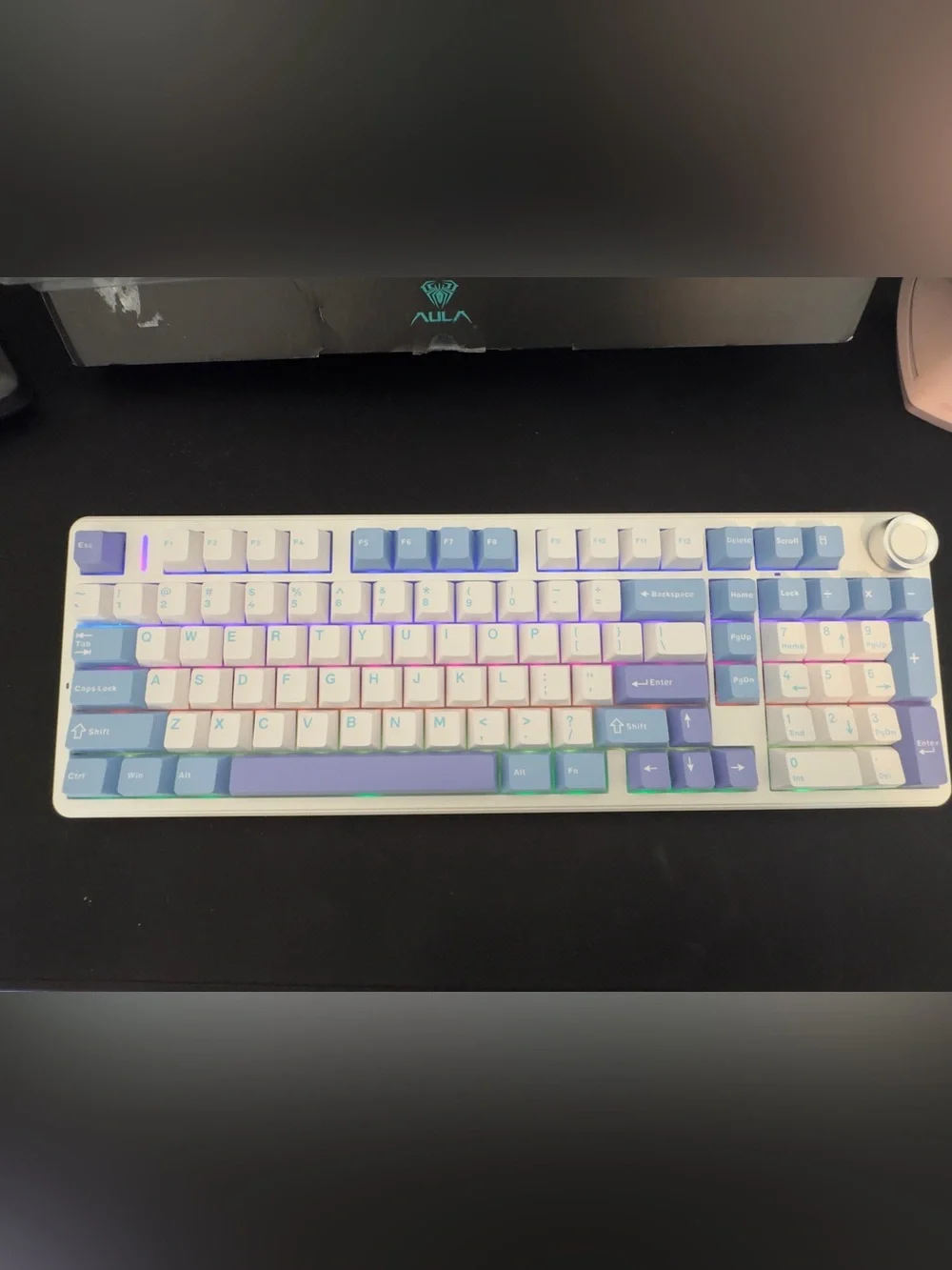 AULA F99 Pro Mechanical RGB Hot Swappable Keyboard with Knob.